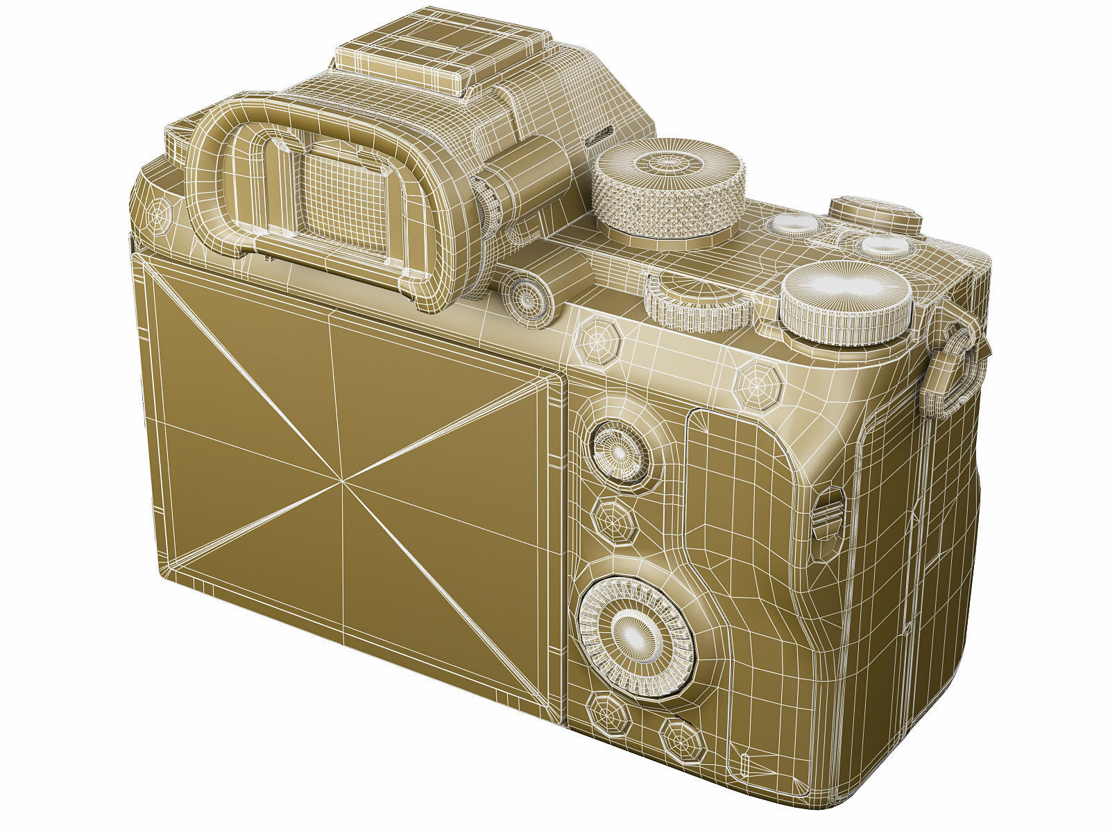 Sony Alpha 7R III with three lenses 3D model_26