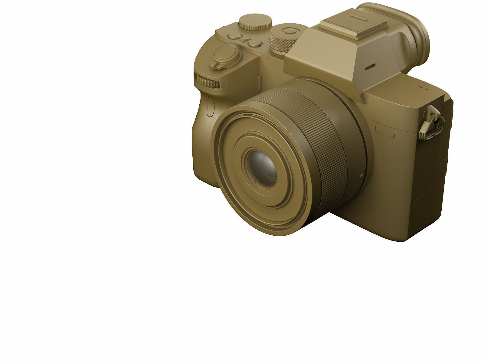 Sony Alpha 7R III with three lenses 3D model_22