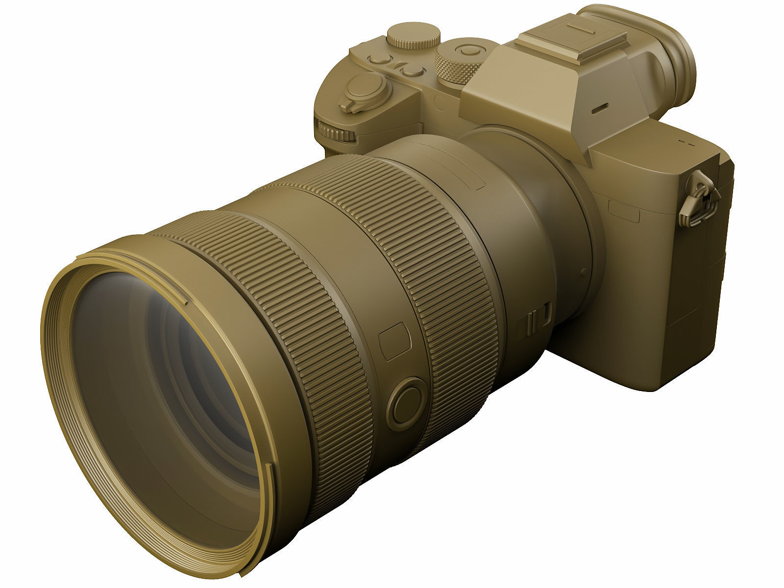 Sony Alpha 7R III with three lenses 3D model_20