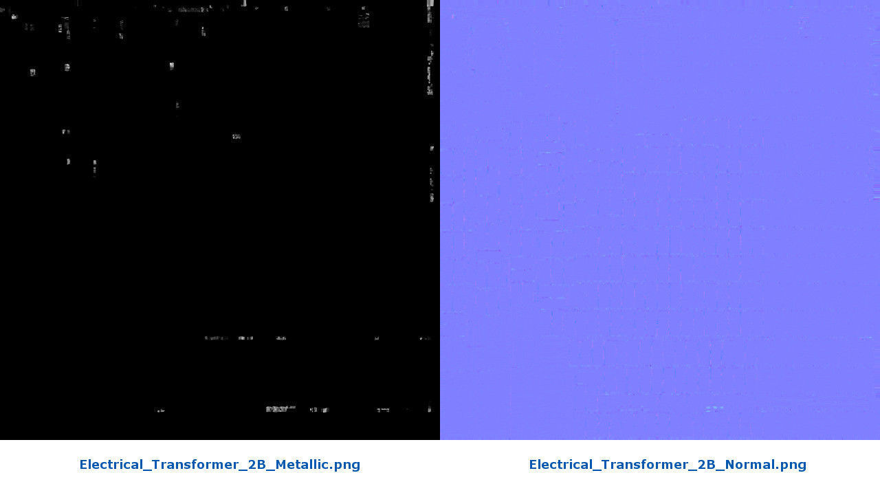 Electrical Transformer 2B  Low-poly 3D model_7