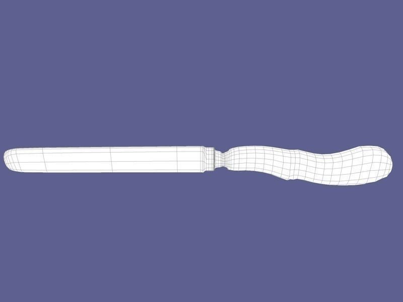 Antique silverware 3D model_5