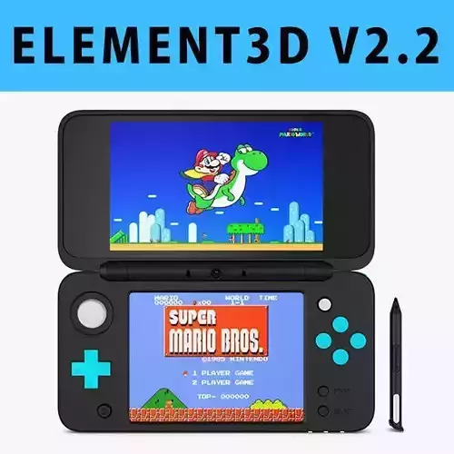E3D - New Nintendo 2DS XL model 3D model