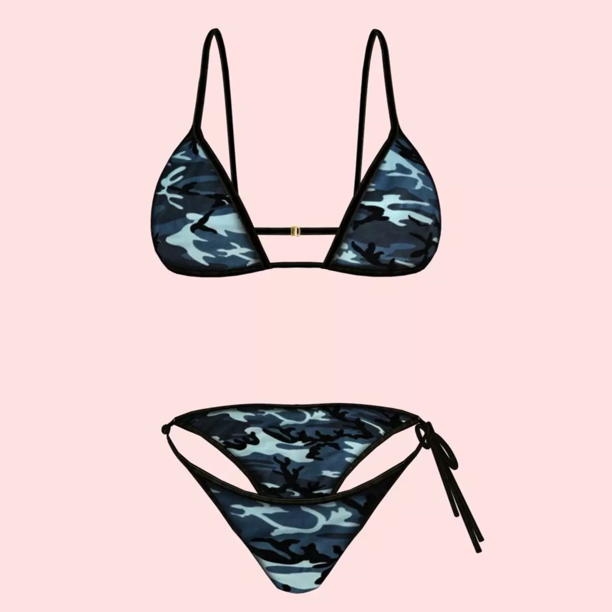Sexy Army Bikini P03 Low-poly 3D model_0
