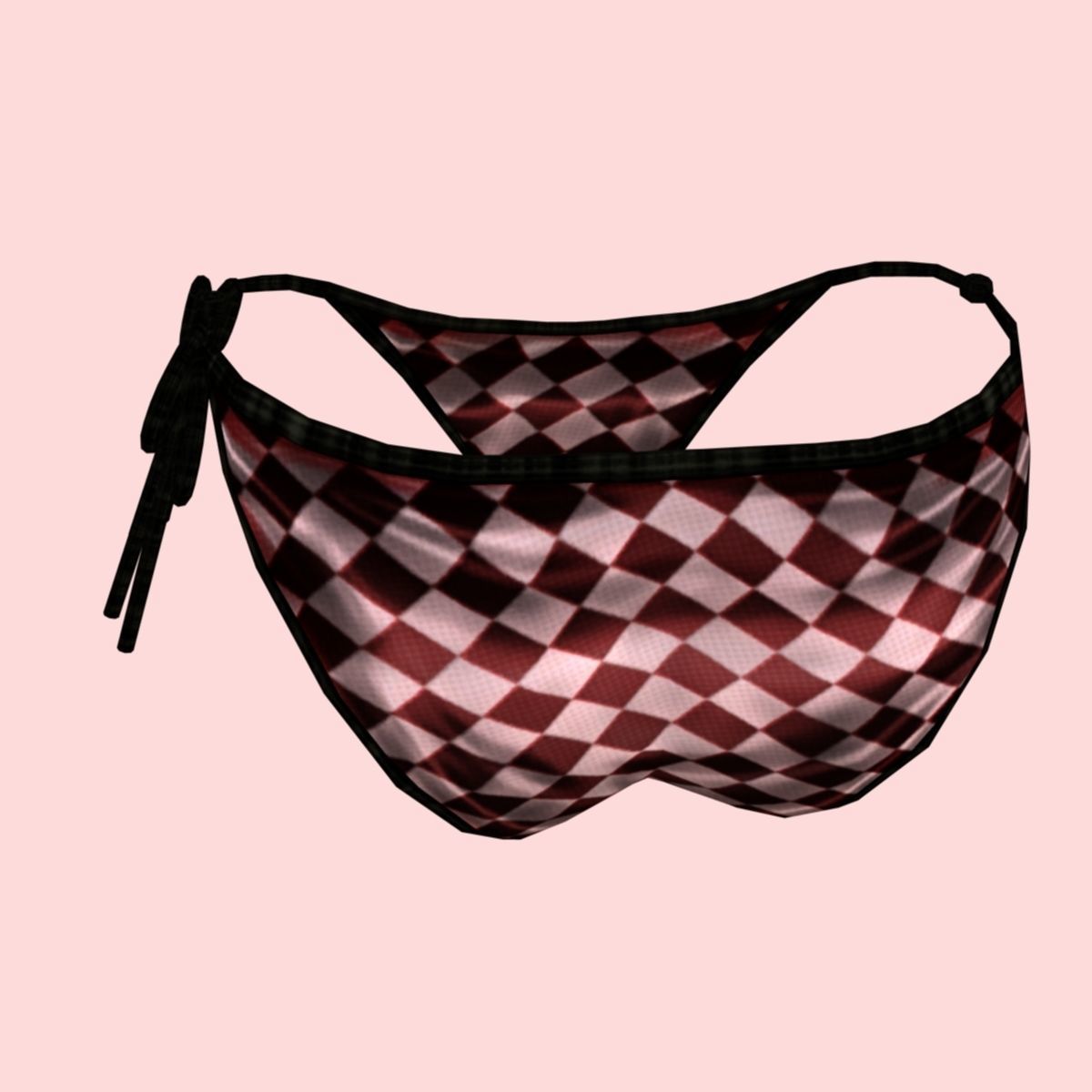 sexy checks bikini P05 Low-poly 3D model_7