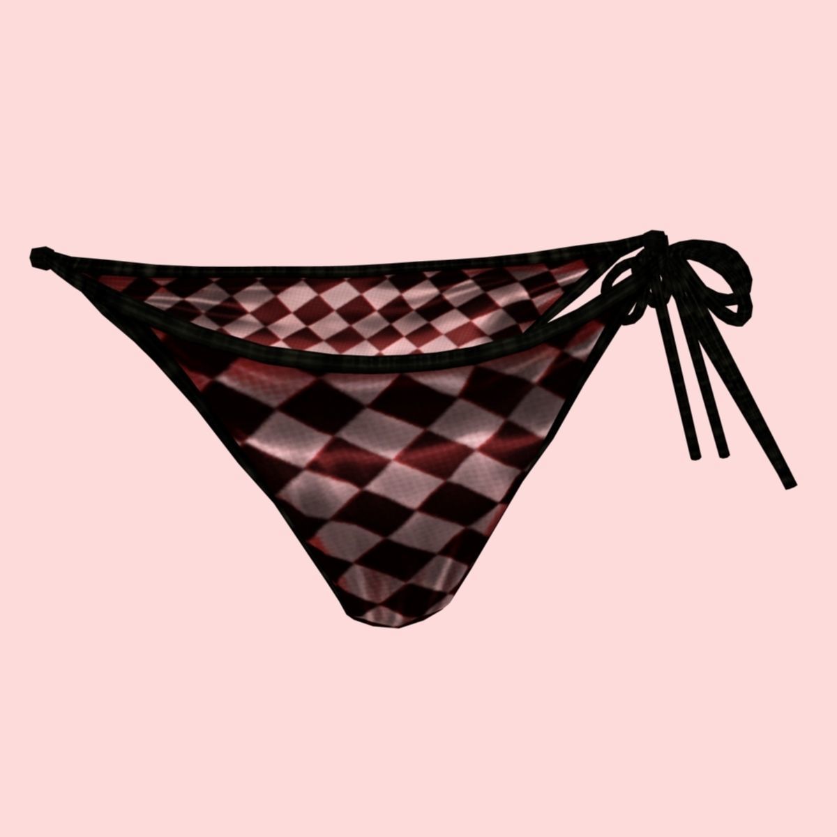 sexy checks bikini P05 Low-poly 3D model_6