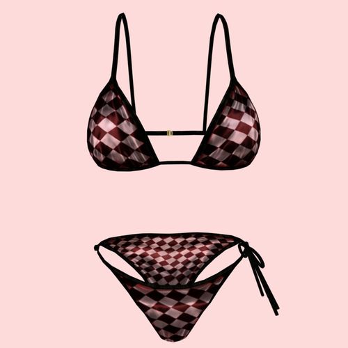 sexy checks bikini P05 Low-poly 3D model