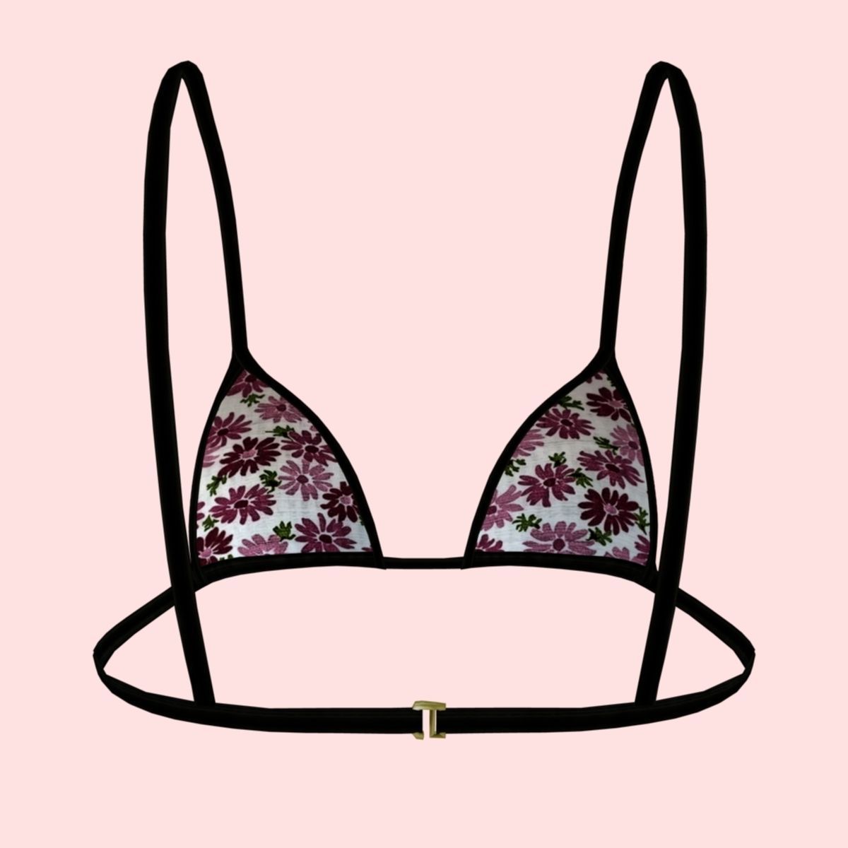sexy FlowerPrint bikini P06 Low-poly 3D model_6