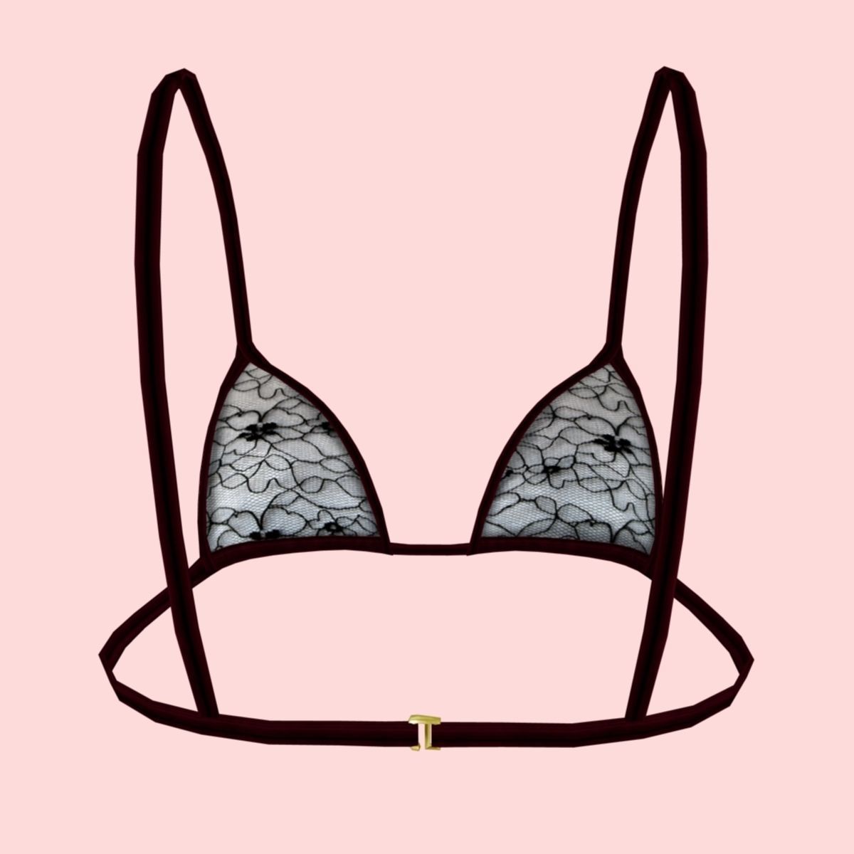 sexy Net bikini P07 Low-poly 3D model_8
