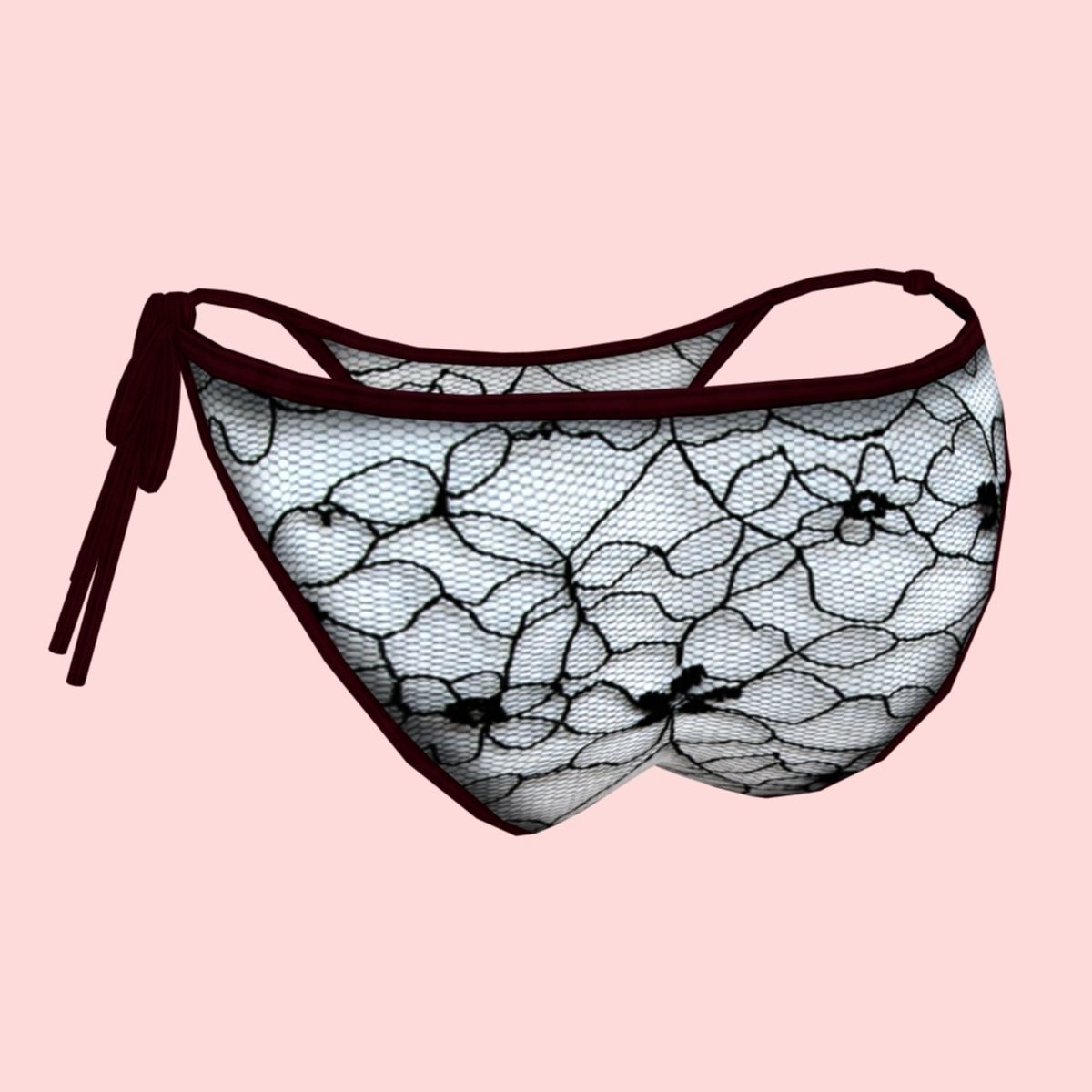 sexy Net bikini P07 Low-poly 3D model_10