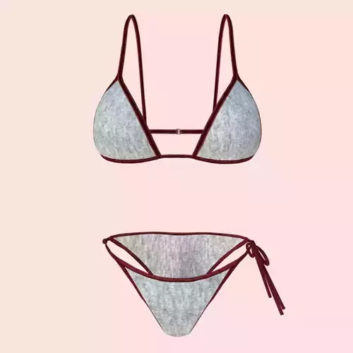 sexy White Santa bikini P10