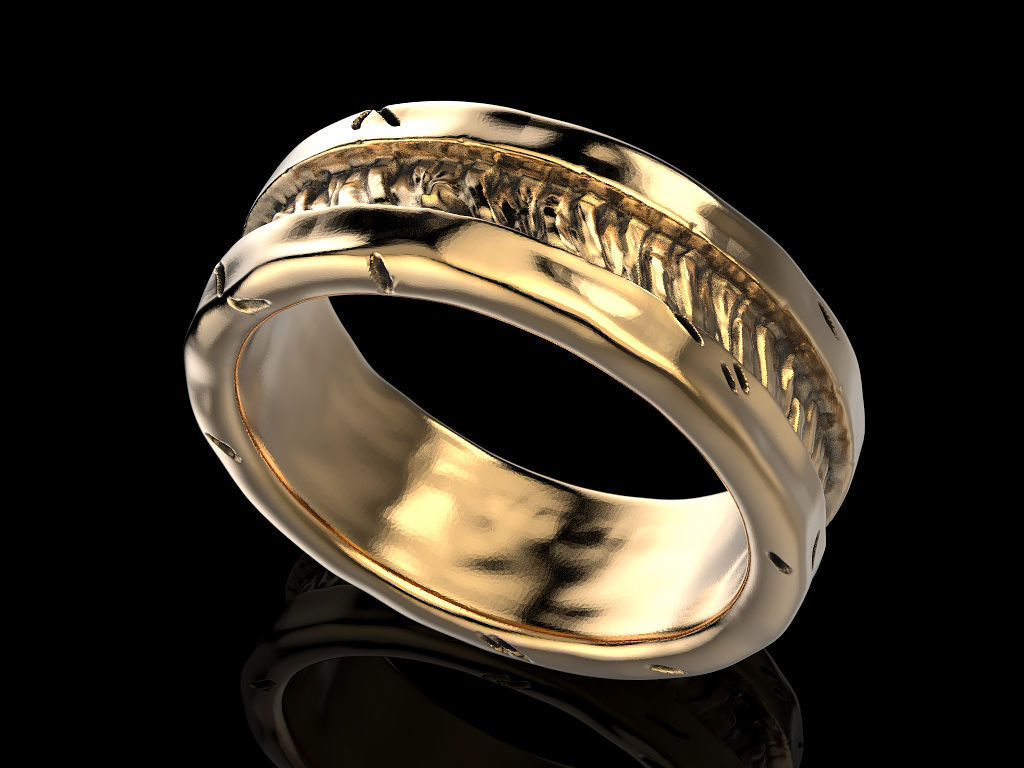 Old ring 3D print model_4