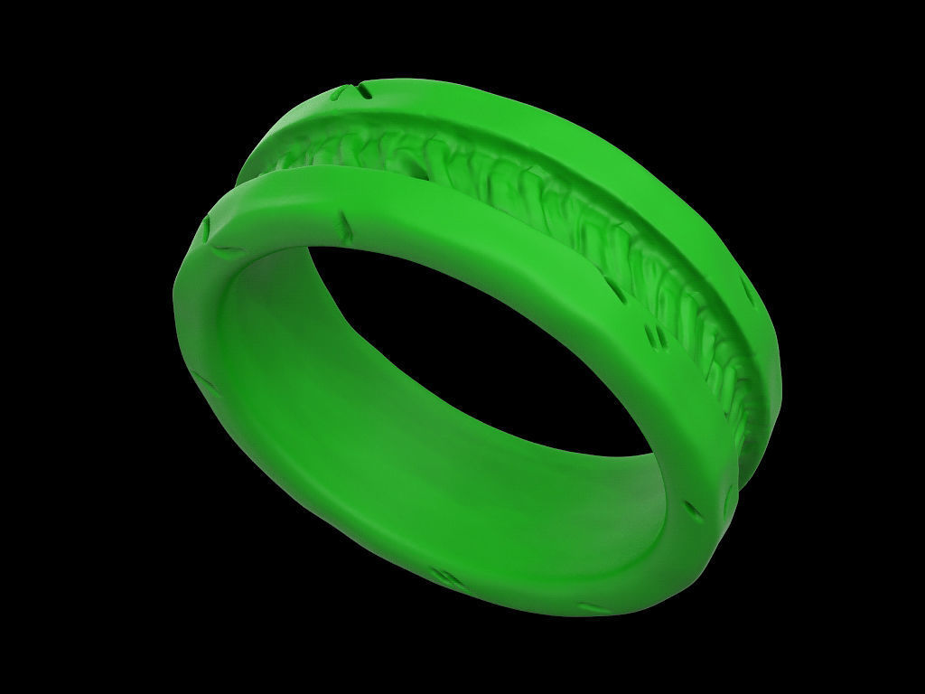 Old ring 3D print model_7