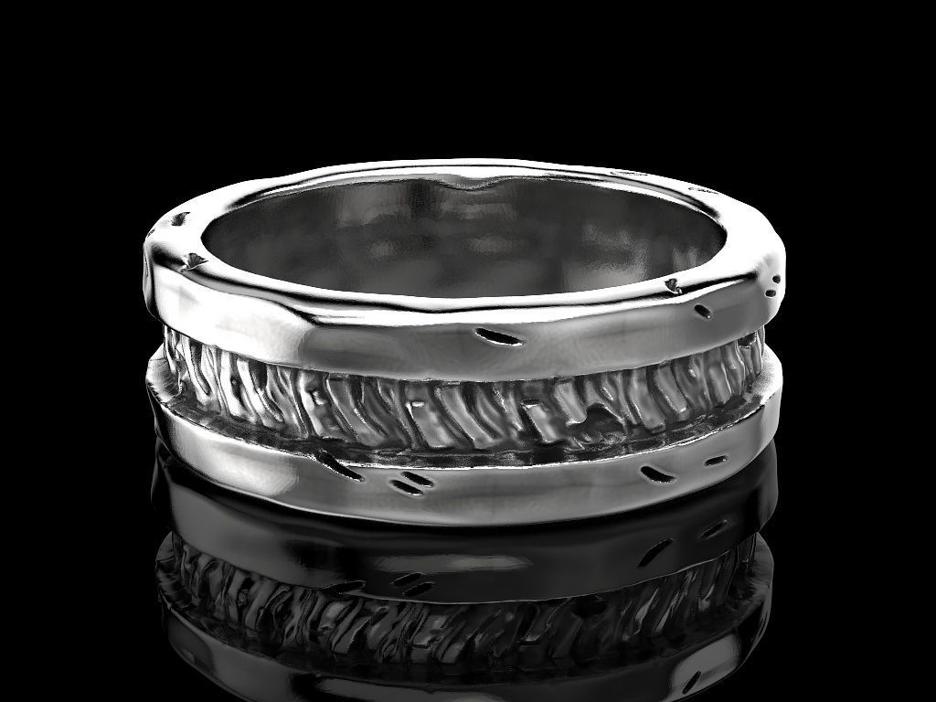 Old ring 3D print model_2