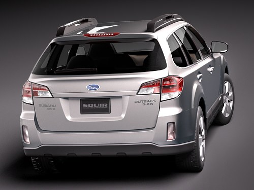 Subaru Outback 2010 3D model_5