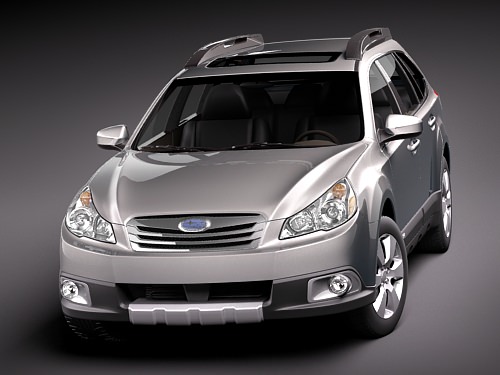 Subaru Outback 2010 3D model_1