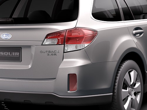 Subaru Outback 2010 3D model_3