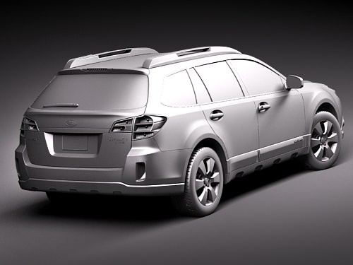 Subaru Outback 2010 3D model_11