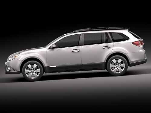 Subaru Outback 2010 3D model_6