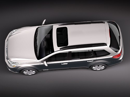 Subaru Outback 2010 3D model_7