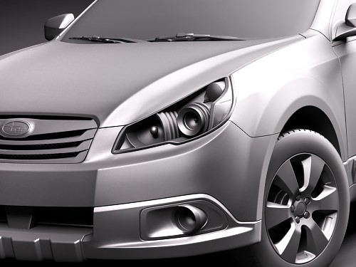 Subaru Outback 2010 3D model_9
