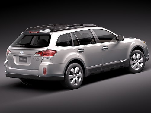Subaru Outback 2010 3D model_4