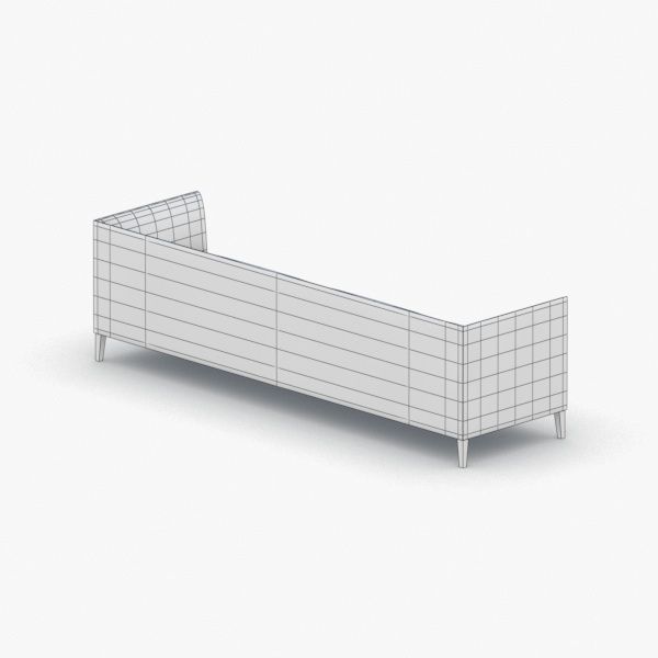 1181 - Sofa Low-poly 3D model_4