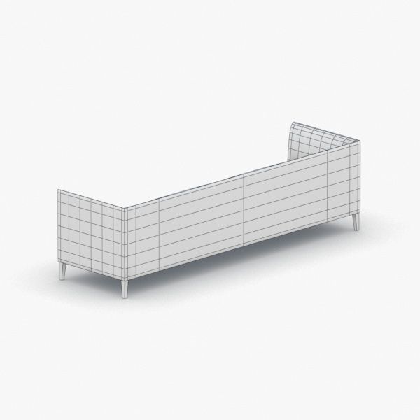 1181 - Sofa Low-poly 3D model_3