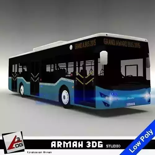 ISUZU Citiport Bus Low-poly 3D model