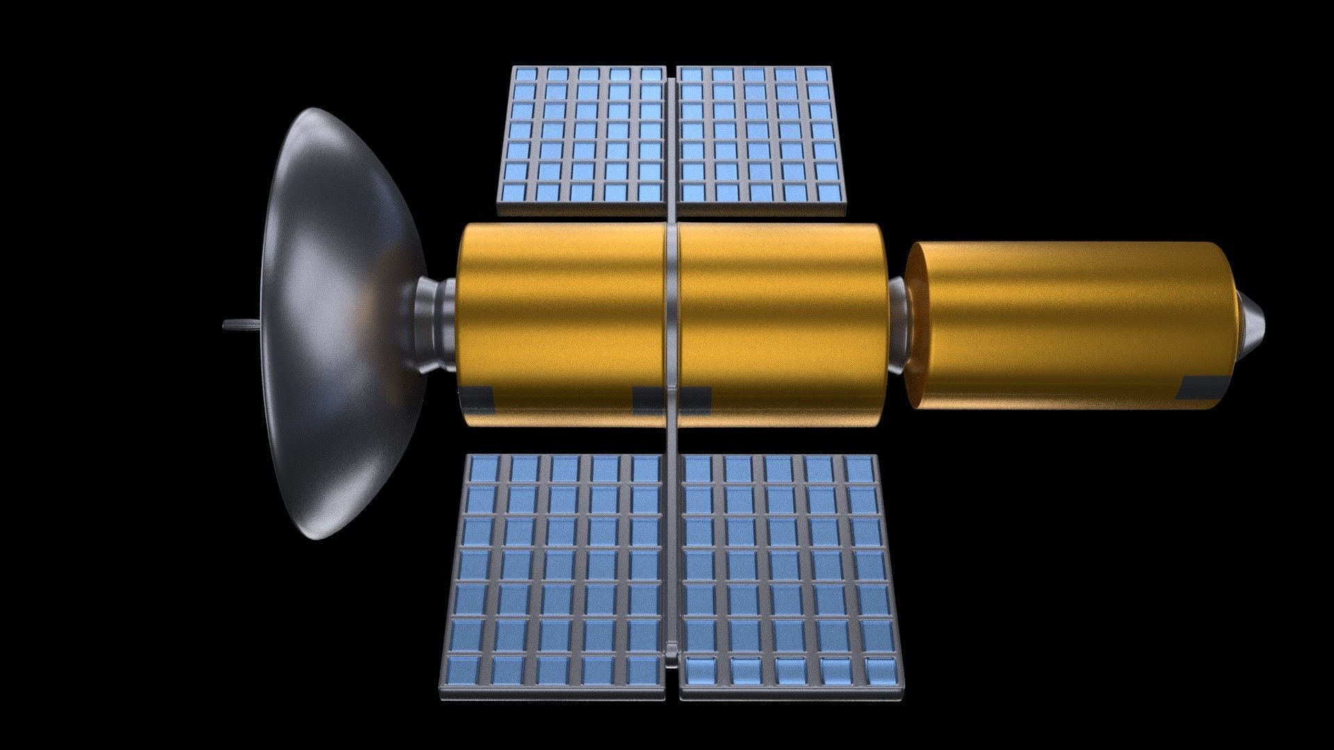 Satellite 3D model_3