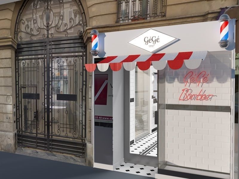 Barber Shop 3D model_4