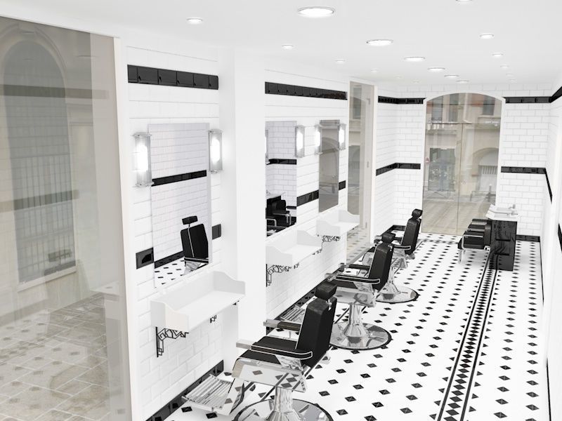 Barber Shop 3D model_2