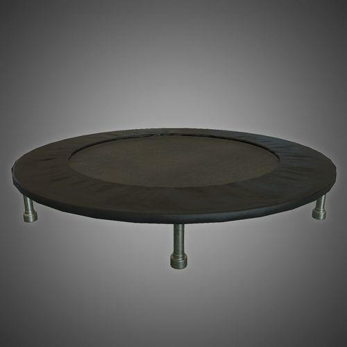 Trampoline round Low-poly 3D model