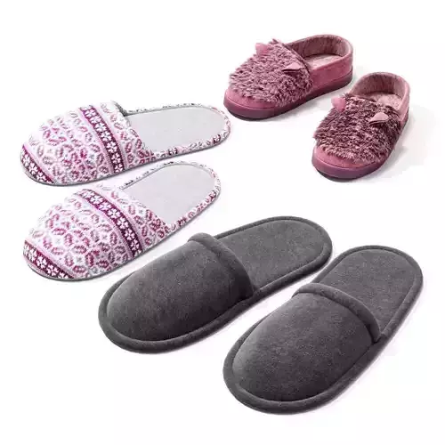 Slippers pair of and pair of