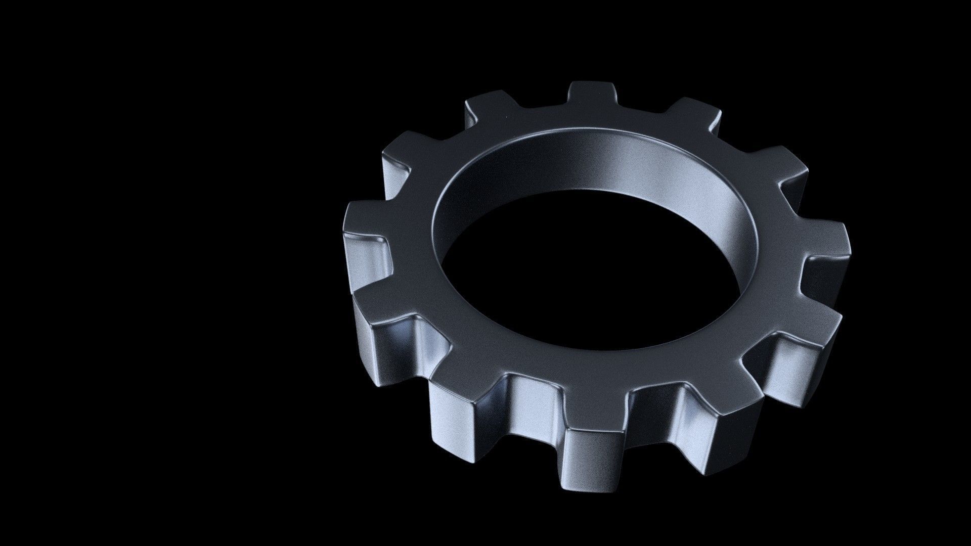 mechanical gear 3D model