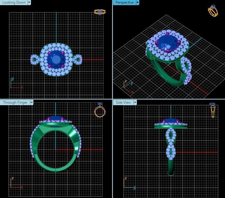 Ring T00684 3D print model_2