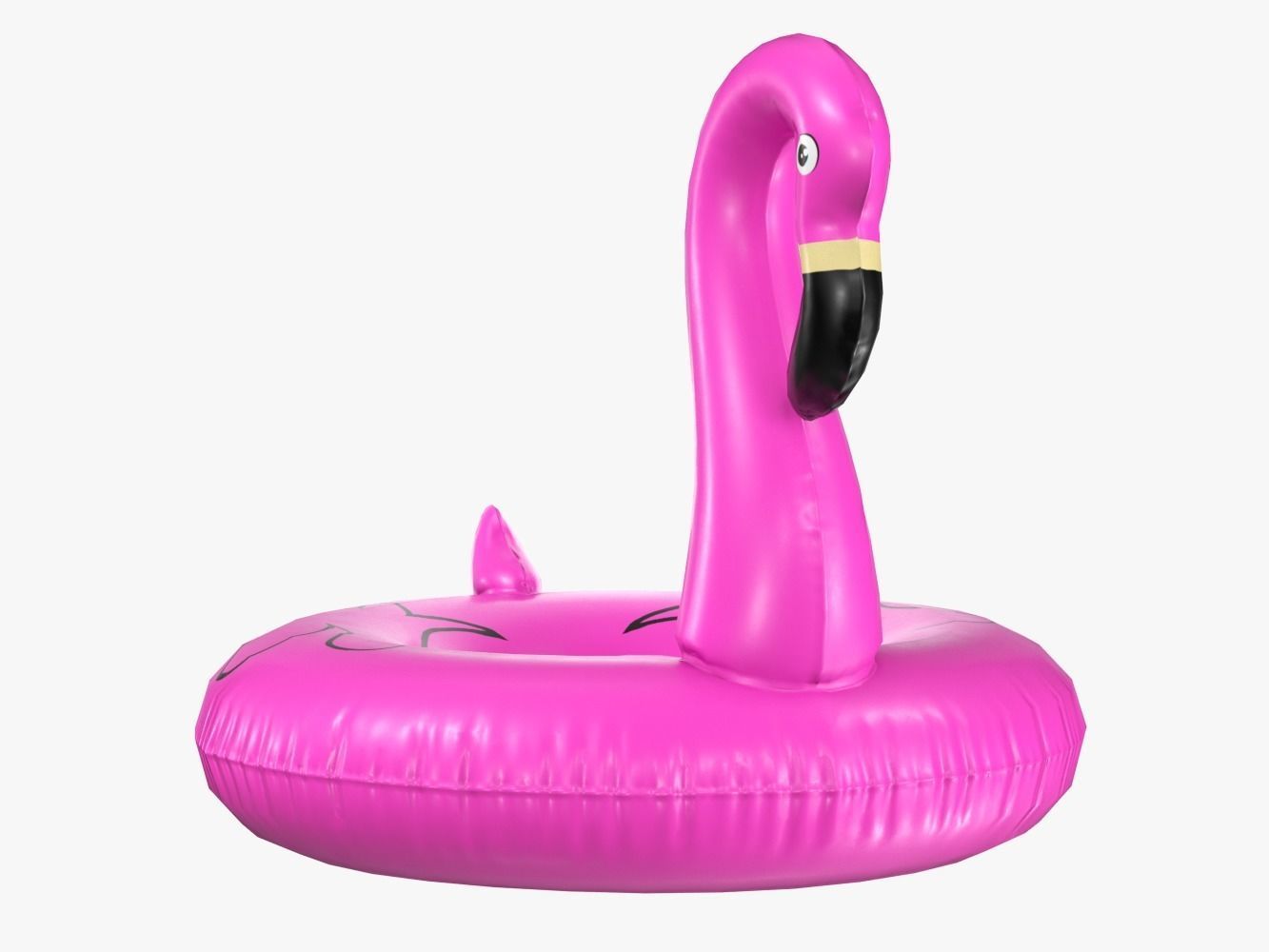 Inflatable Flamingo Pool Float Low-Poly PBR Low-poly 3D model_4