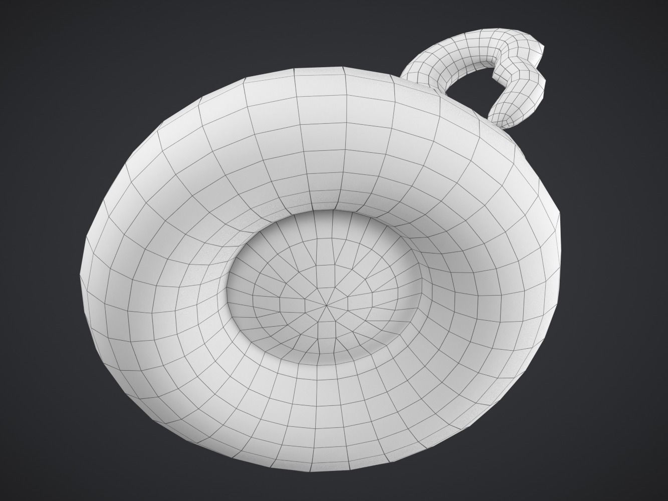 Inflatable Flamingo Pool Float Low-Poly PBR Low-poly 3D model_8