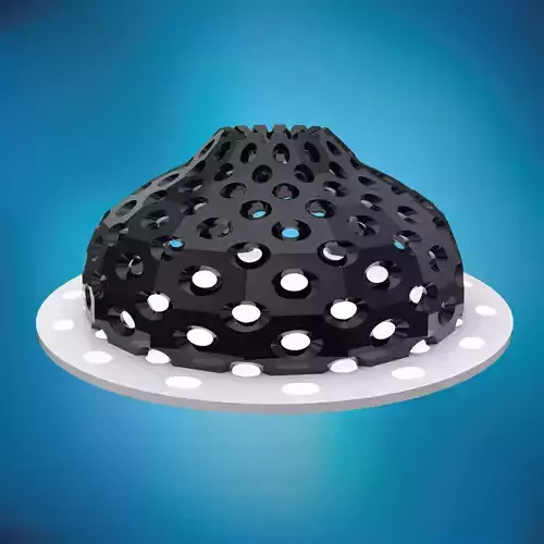 Dome pointed with round perforations large panels