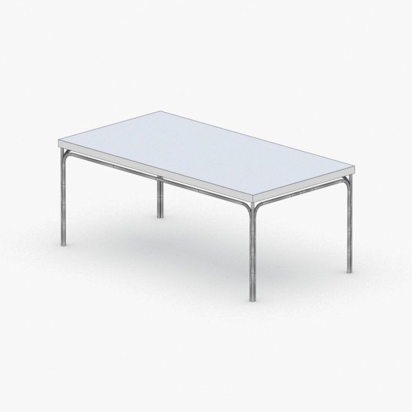1196 - Coffee Table Low-poly 3D model_4