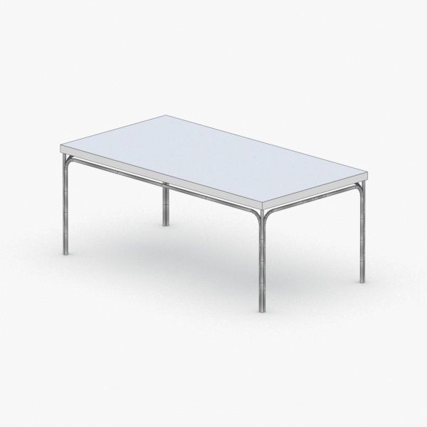 1196 - Coffee Table Low-poly 3D model_1