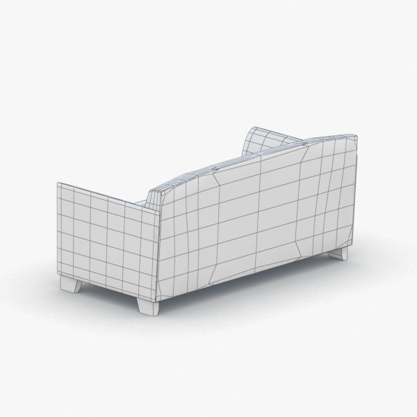 1201 - Sofa Low-poly 3D model_4