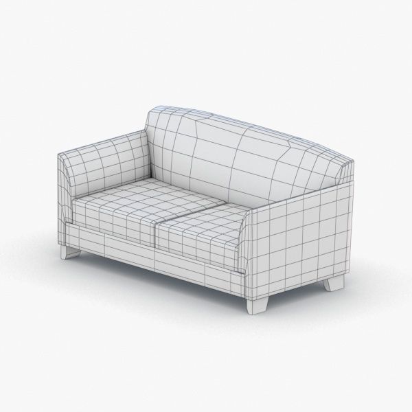 1201 - Sofa Low-poly 3D model_1
