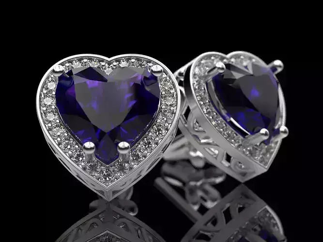 Stud earrings Hearts 2