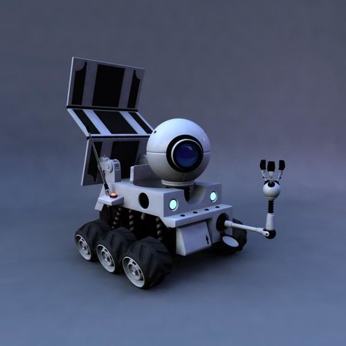 Full Rigged Planet 51 Rover 3D model 3D model