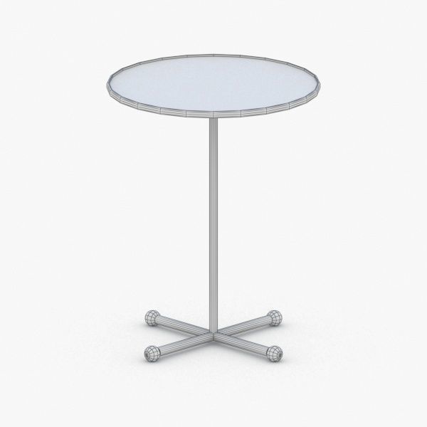 1206 - Coffee Table Low-poly 3D model_3