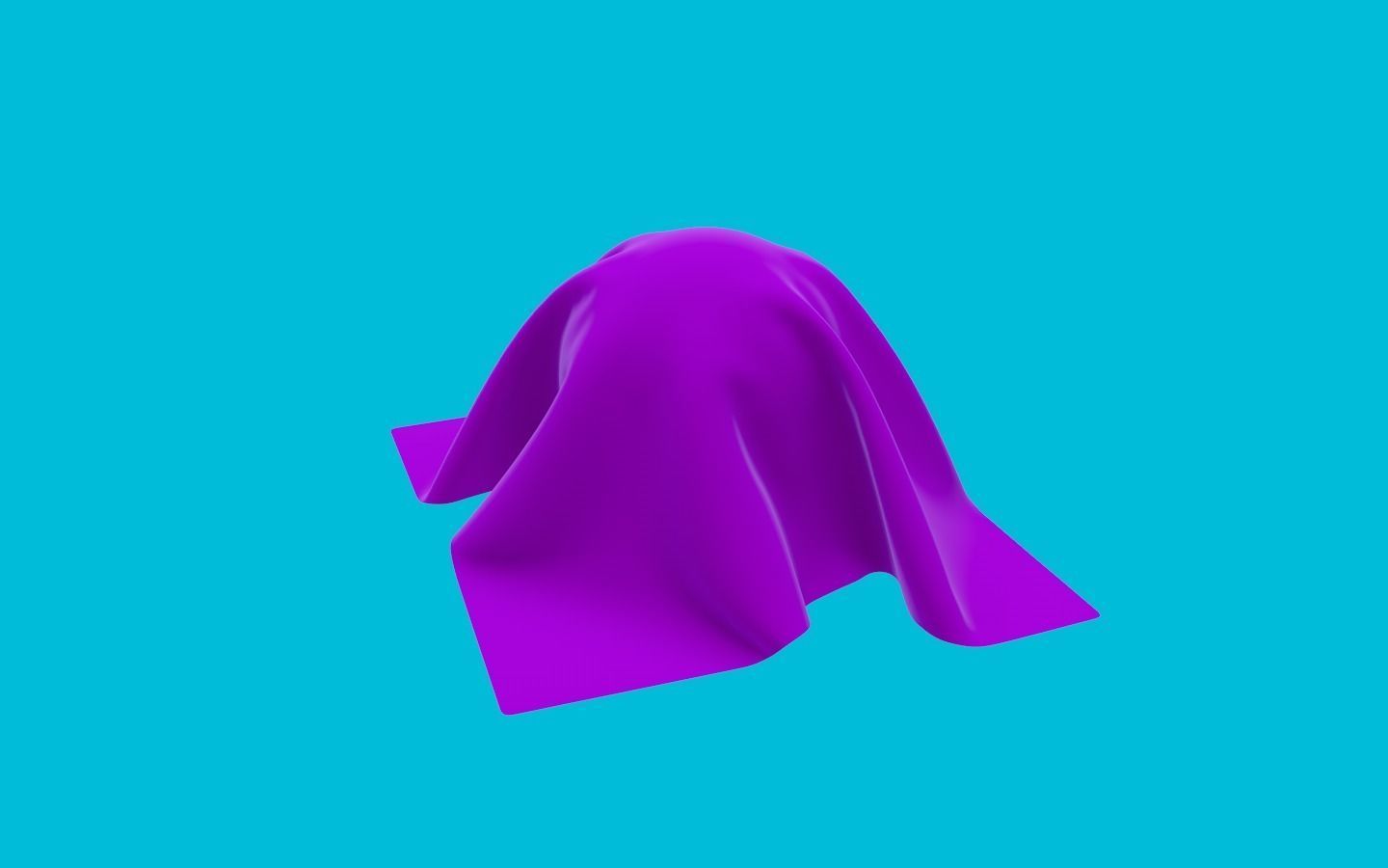 Cloth on the ball Free 3D model_8