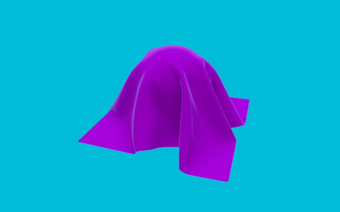 Cloth on the ball Free 3D model_9