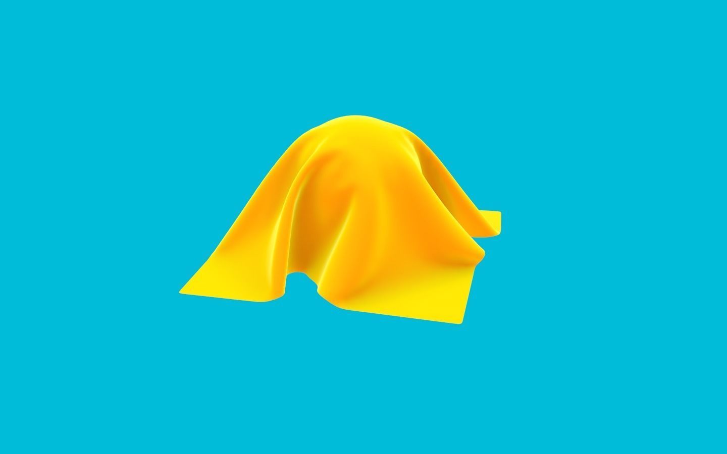 Cloth on the ball Free 3D model_4