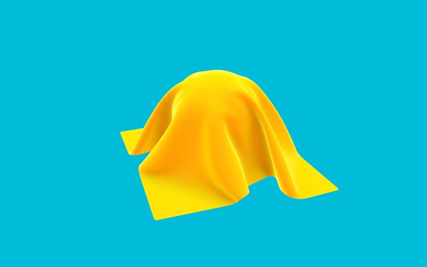 Cloth on the ball Free 3D model_5