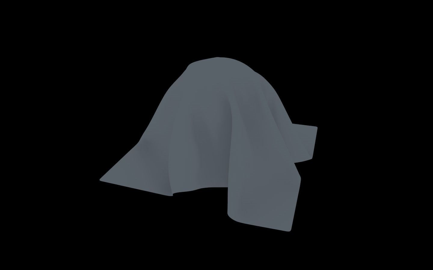 Cloth on the ball Free 3D model_12